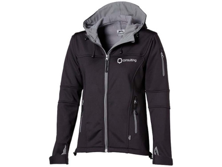 Slazenger Куртки Артикул 3330799XL Куртка софтшел Match женская, черный/серый на складе 16 шт по цене 8&nbsp;894.53 ₽