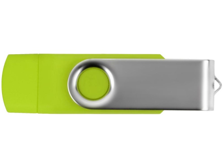  Флешки Артикул 6201.13.16 USB/micro USB-флешка 2.0 на 16 Гб Квебек OTG, зеленое яблоко на складе 2 шт по цене 448.62 ₽