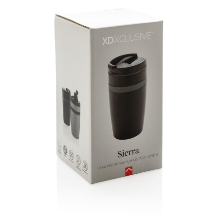 XD Xclusive Термокружки Артикул P432.801 Герметичная термокружка Sierra, черный на складе 5 шт по цене 1&nbsp;970 ₽