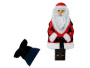  Флешки Артикул 6598.64.06 USB-флешка на 64 ГБ Дед Мороз Santa под нанесение, белый на складе 0 шт по цене 1&nbsp;087.55 ₽
