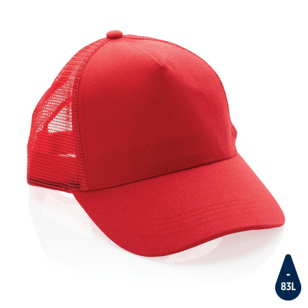 XD Collection Бейсболки Артикул P453.354 Бейсболка Impact c сеткой из переработанного хлопка AWARE™, 5 клиньев, 190 г на складе 1 шт по цене 663 ₽