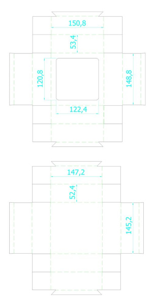  Коробки Артикул 3394.00 Коробка Vindu с окошком, большая 15х15х5,5 см на складе 4463 шт по цене 100 ₽