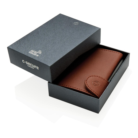 XD Collection Кошельки Артикул P850.519 Кошелек с держателем для карт C-Secure RFID, коричневый на складе 2 шт по цене 6&nbsp;030 ₽
