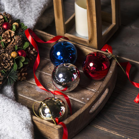 Happy gifts Шары Артикул 61000 08 Шар новогодний GLOSS на складе 0 шт по цене 99 ₽