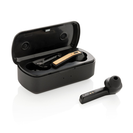 XD Collection Наушники Артикул P329.061 Наушники Bamboo Free Flow TWS с чехлом для зарядки на складе 1278 шт по цене 2&nbsp;490 ₽