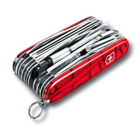 Victorinox Ножи Артикул 7738.50 Офицерский нож SwissChamp XLT 91, прозрачный красный на складе 0 шт по цене 43&nbsp;540 ₽
