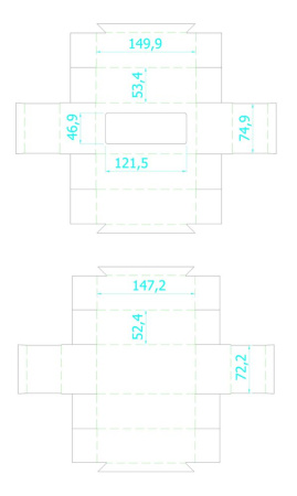  Коробки Артикул 3393.00 Коробка Vindu с окошком, малая, 15х7,8х5,5 см на складе 5367 шт по цене 80 ₽