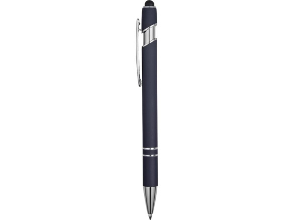  Ручки Артикул 18381.02 Ручка металлическая soft-touch шариковая со стилусом Sway, темно-синий/серебристый на складе 12665 шт по цене 148.45 ₽