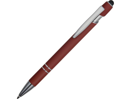  Ручки Артикул 18381.11 Ручка металлическая soft-touch шариковая со стилусом Sway, темно-красный/серебристый на складе 9591 шт по цене 148.45 ₽