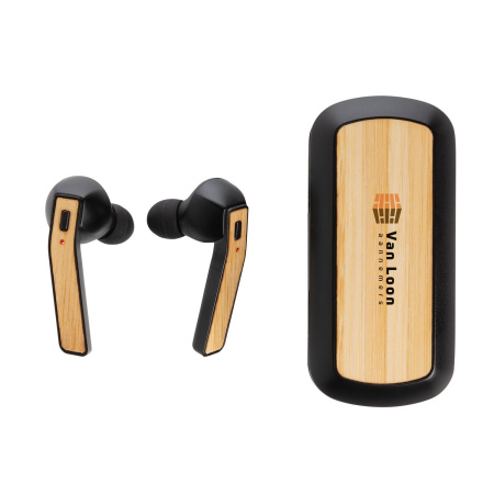 XD Collection Наушники Артикул P329.061 Наушники Bamboo Free Flow TWS с чехлом для зарядки на складе 1278 шт по цене 2&nbsp;490 ₽