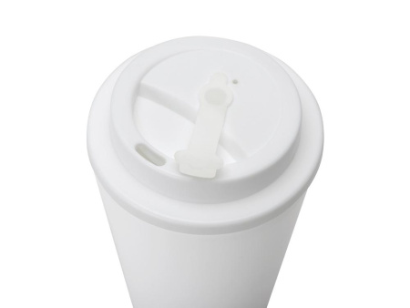  Стаканы Артикул 873426.06 Пластиковый стакан Take away с двойными стенками и крышкой с силиконовым клапаном, 350 мл, белый на складе 6665 шт по цене 375.50 ₽