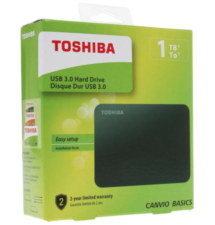  Внешний диск Артикул 7471.30 Внешний диск Toshiba Canvio, USB 3.0, 1Тб, черный на складе 0 шт по цене 10&nbsp;300 ₽