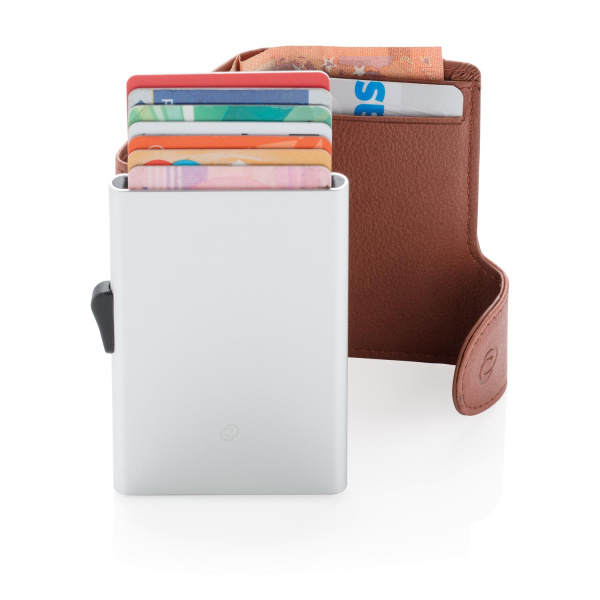 XD Collection Кошельки Артикул P850.519 Кошелек с держателем для карт C-Secure RFID, коричневый на складе 2 шт по цене 6&nbsp;030 ₽