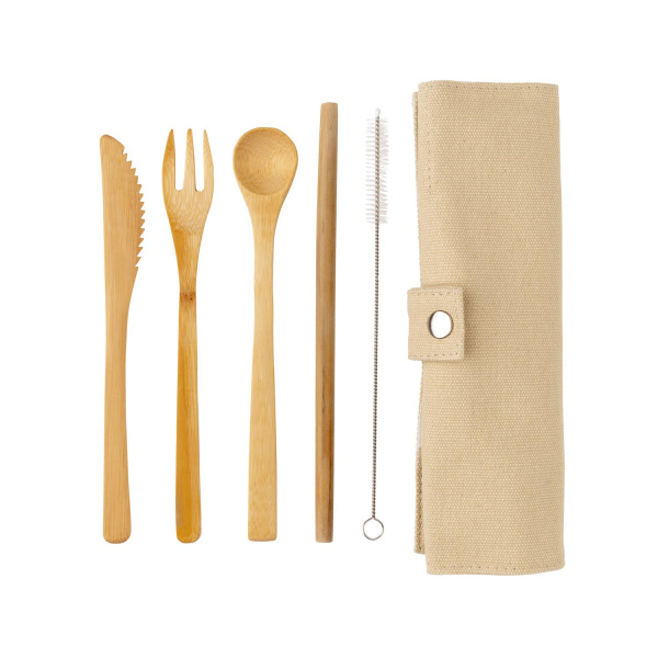 XD Collection Наборы Артикул P269.539 Многоразовый эко-набор столовых приборов Bamboo на складе 8 шт по цене 740 ₽