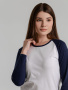 Sol's Футболки Артикул 02943904 Футболка женская с длинным рукавом Milky Lsl, белая с темно-синим на складе 649 шт по цене 1&nbsp;235 ₽