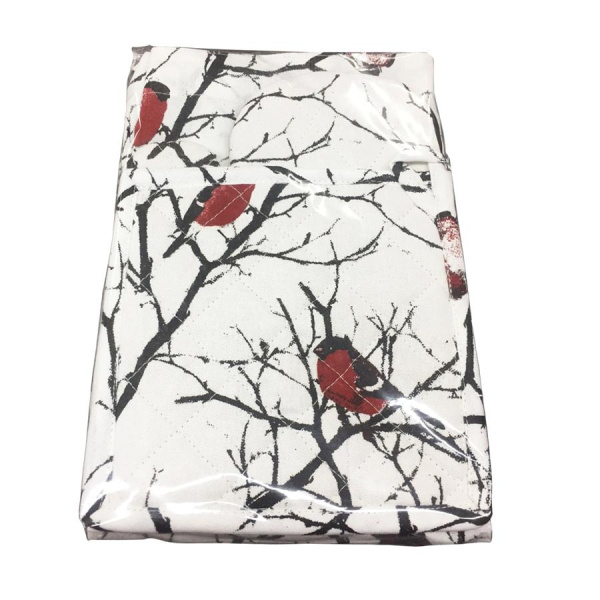 Happy gifts Наборы Артикул 24401 Подарочный набор  для кухни  "Снегири": передник и прихватки (2 шт) на складе 0 шт по цене 481 ₽