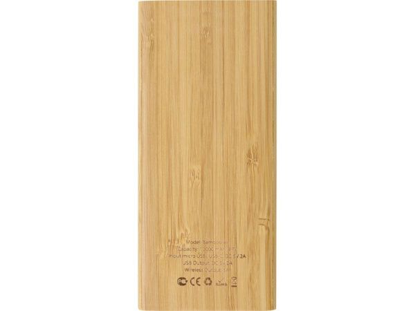  Аккумуляторы Артикул 392398 Внешний беспроводной аккумулятор из бамбука Bamboo Air, 10000 mAh на складе 1009 шт по цене 2&nbsp;994.23 ₽
