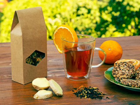 Eat & Bite Чай Артикул 14780 Чай Апельсин с имбирём чёрный, 70 г на складе 429 шт по цене 245 ₽
