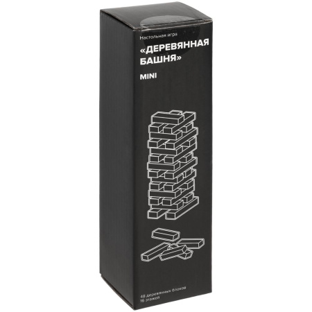  Игры Артикул 5351.30 Игра «Деревянная башня мини», черная на складе 2892 шт по цене 535 ₽