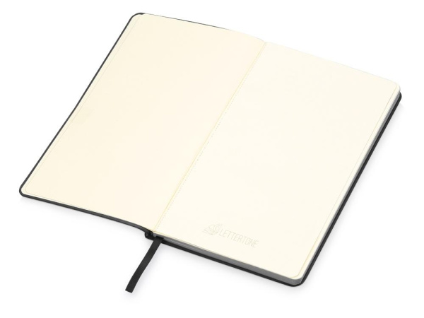Lettertone Блокноты Артикул 787107 Блокнот Notepeno 130x205 мм с тонированными линованными страницами, черный на складе 4667 шт по цене 690.81 ₽