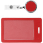 сделано в России Чехлы для пропуска Артикул 10987.50 Чехол для пропуска с ретрактором Devon, красный на складе 1471 шт по цене 479 ₽