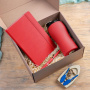 Happy gifts Наборы Артикул 39408 08 Набор подарочный SILKYWAY: термокружка, блокнот, ручка, коробка, стружка, красный на складе 694 шт по цене 2&nbsp;476 ₽