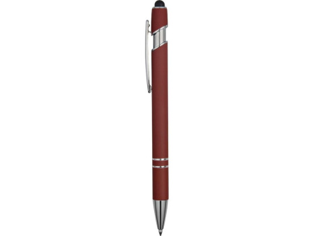  Ручки Артикул 18381.11 Ручка металлическая soft-touch шариковая со стилусом Sway, темно-красный/серебристый на складе 9591 шт по цене 148.45 ₽