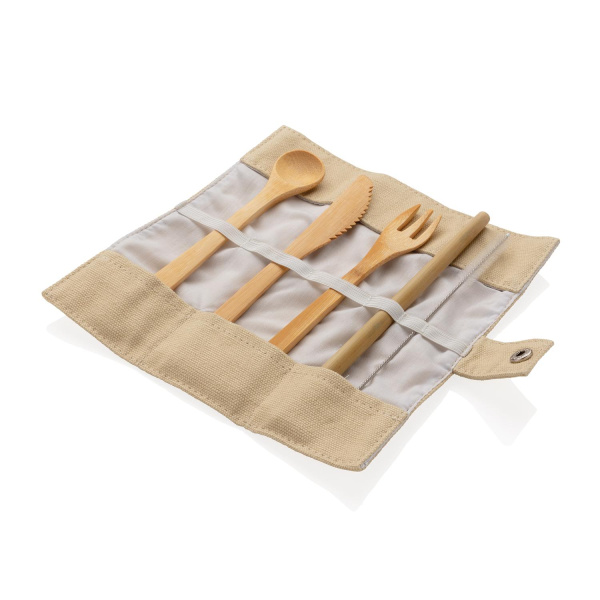 XD Collection Наборы Артикул P269.539 Многоразовый эко-набор столовых приборов Bamboo на складе 8 шт по цене 740 ₽