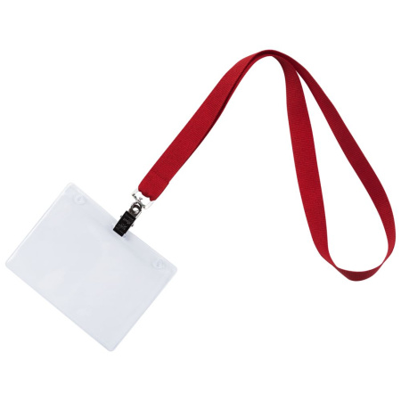 сделано в России Ленты Артикул 6876.50 Лента для бейджа Neckband, красная на складе 1539 шт по цене 77 ₽