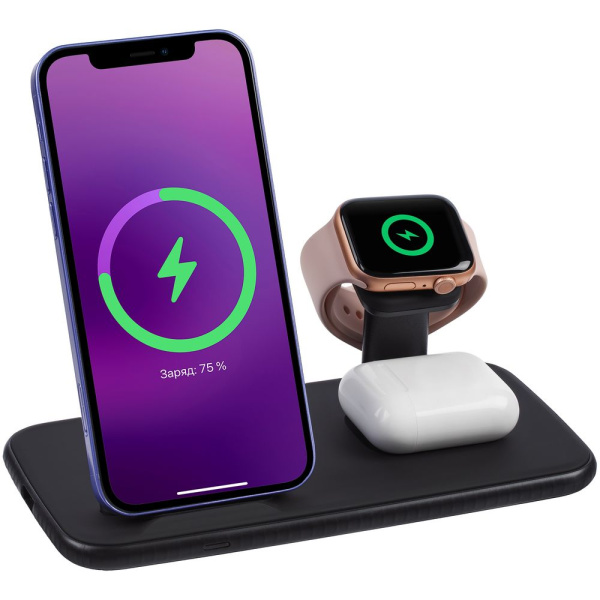 Uniscend Зарядные станции Артикул 21116.30 Зарядная станция Smart Nest, черная на складе 2437 шт по цене 2&nbsp;890 ₽