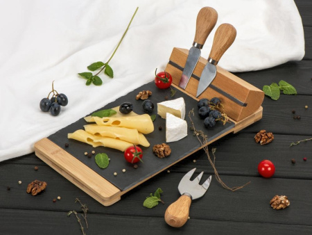  Наборы Артикул 822108 Набор для сыра из сланцевой доски и ножей Bamboo collection Taleggio на складе 722 шт по цене 1&nbsp;906.92 ₽