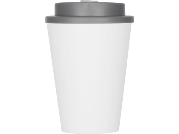  Стаканы Артикул 873426.00 Пластиковый стакан Take away с двойными стенками и крышкой с силиконовым клапаном, 350 мл, белый/серый на складе 6194 шт по цене 375.50 ₽