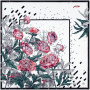 Newonce Платки Артикул 20088.01 Платок шелковый Delicate, пионы на складе 40 шт по цене 11&nbsp;383 ₽
