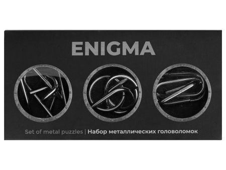  Наборы Артикул 548500 Набор из 3 металлических головоломок в мешочках Enigma на складе 2170 шт по цене 923.73 ₽
