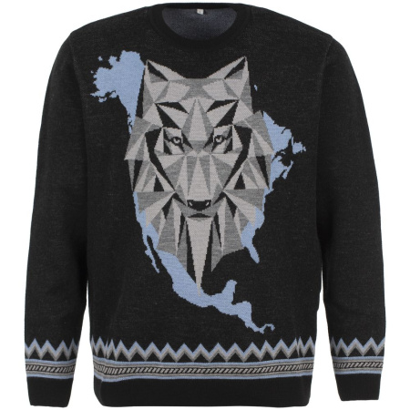teplo Джемпера Артикул 47701.03 Джемпер Totem Wolf, черный на складе 55 шт по цене 3&nbsp;990 ₽