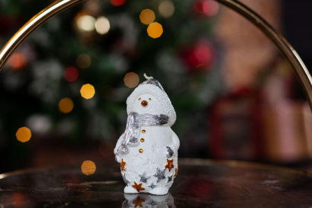 сделано в России Свечи Артикул 15826 Свеча Christmas Twinkle, снеговик на складе 1106 шт по цене 350 ₽
