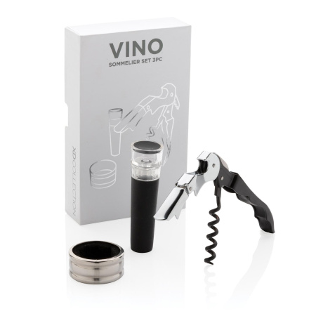 XD Collection Наборы Артикул P911.072 Винный набор сомелье Vino, 3 шт. на складе 95 шт по цене 1&nbsp;190 ₽