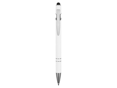  Ручки Артикул 18381.06 Ручка металлическая soft-touch шариковая со стилусом Sway, белый/серебристый на складе 9988 шт по цене 148.45 ₽