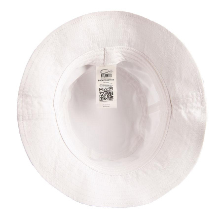 Atlantis Панамы Артикул 254107.01 Панама BUCKET COTTON, белый, 100% хлопок, 180 г/м2 на складе 885 шт по цене 842 ₽