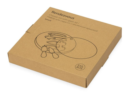 Eat & Bite Наборы Артикул 825928 Набор для сыра Rendezvous круглый, со стеклянной крышкой на складе 1 шт по цене 1&nbsp;870.15 ₽