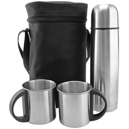 Happy gifts Наборы Артикул 3507 Набор EXPEDITION: термос и 2 кружки в чехле на складе 3962 шт по цене 2&nbsp;277 ₽