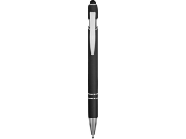 Ручки Артикул 18381.07 Ручка металлическая soft-touch шариковая со стилусом Sway, черный/серебристый на складе 18298 шт по цене 148.45 ₽