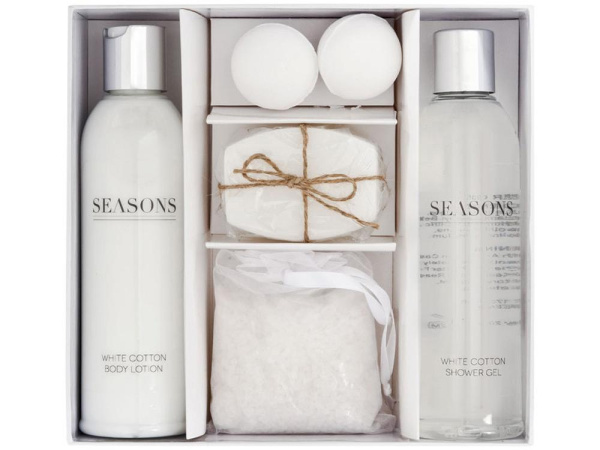 Seasons Наборы Артикул 12607500 Банный набор Hamilton, белый на складе 0 шт по цене 1&nbsp;860 ₽