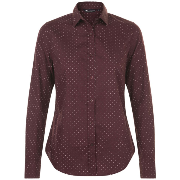 Sol's Рубашки Артикул 01649502 Рубашка женская Becker Women, бордовая с белым на складе 34 шт по цене 2&nbsp;100 ₽