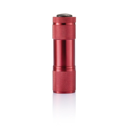 XD Collection Фонари Артикул P513.274 Алюминиевый фонарик Quattro, красный на складе 99 шт по цене 300 ₽