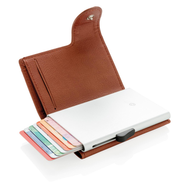 XD Collection Кошельки Артикул P850.519 Кошелек с держателем для карт C-Secure RFID, коричневый на складе 2 шт по цене 6&nbsp;030 ₽