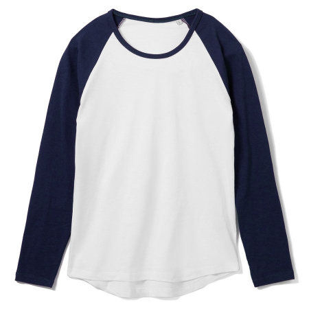 Sol's Футболки Артикул 02943904 Футболка женская с длинным рукавом Milky Lsl, белая с темно-синим на складе 649 шт по цене 1&nbsp;235 ₽