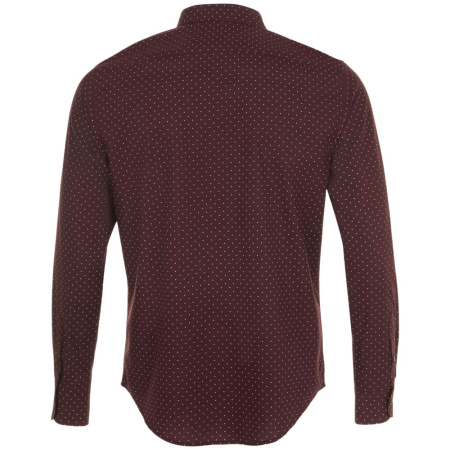Sol's Рубашки Артикул 01648502 Рубашка мужская Becker Men, бордовая с белым на складе 24 шт по цене 2&nbsp;100 ₽