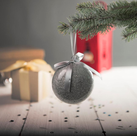 Happy gifts Украшения Артикул 20802 30 Елочное украшение ШАР  плоский на складе 1001 шт по цене 270 ₽