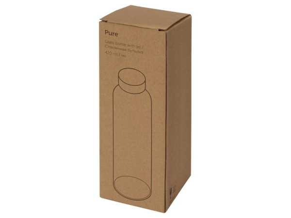  Бутылки Артикул 887320 Бутылка для воды Pure c чехлом, 420 мл, черный на складе 23772 шт по цене 635 ₽